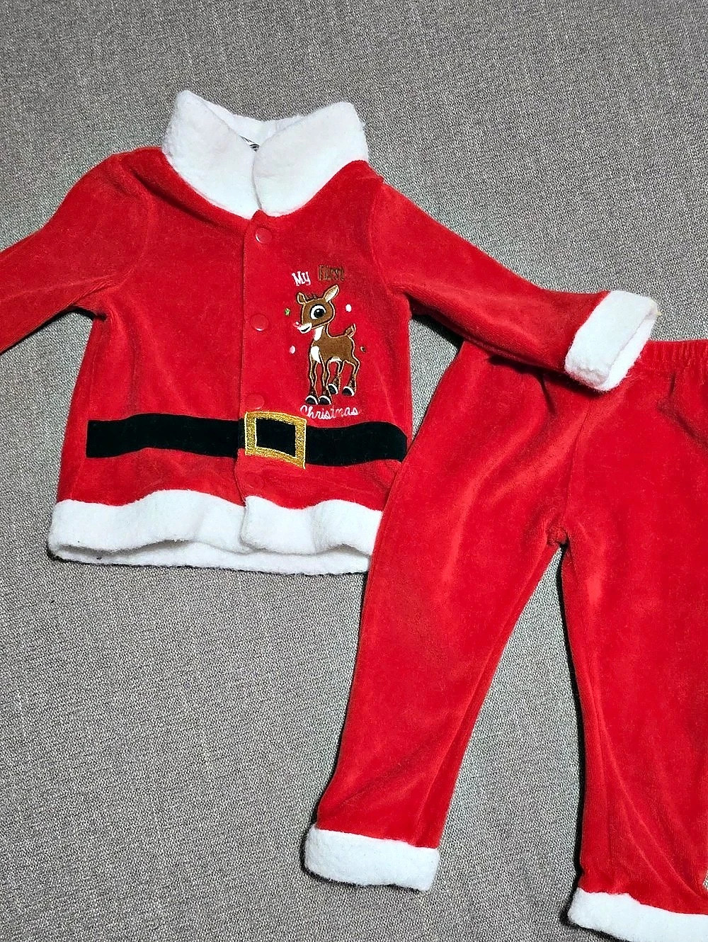 Rudolph Santa My First Christmas set Baby 12M
